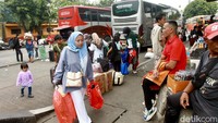 Begini suasana Terminal Kampung Rambutan, Jakarta Timur, Selasa (2/4/2024).  