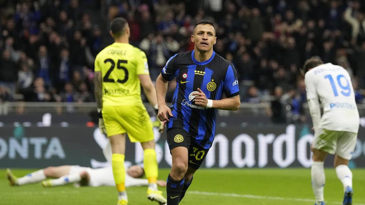 Alexis Sanchez berstatus bebas transfer usai kontraknya di Inter Milan berakhir (Foto: AP/Antonio Calanni)