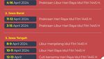 Infografis: Jadwal Libur Lebaran 2024 buat Siswa SD-SMP-SMA di Indonesia