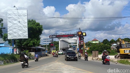Jembatan Liliba di Jalan Piet A Tallo, Kelurahan Liliba, Kecamatan Oebobo, Kota Kupang, NTT. (Yufengki Bria/detikBali).