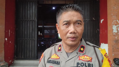 Kabag Ops Polres Tabanan Kompol I Nyoman Sukadana di GOR Debes, Tabanan, Selasa (2/4/2024).
