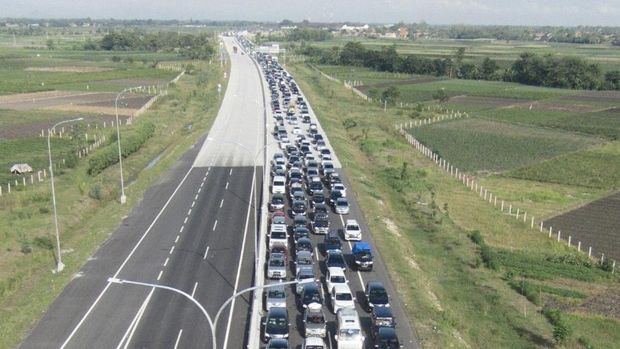 Kemacetan di Gerbang Tol Brebes Timur, Jawa Tengah, 2016 (Dok. detikcom)