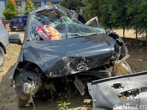 Kondisi Mobil Dokter Dwi yang Dituduh Maling, Ringsek Nyaris Tak Berbentuk
