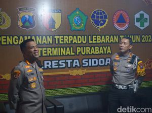 Polisi Cek Sarana dan Prasarana Terminal Purabaya Jelang Arus Mudik