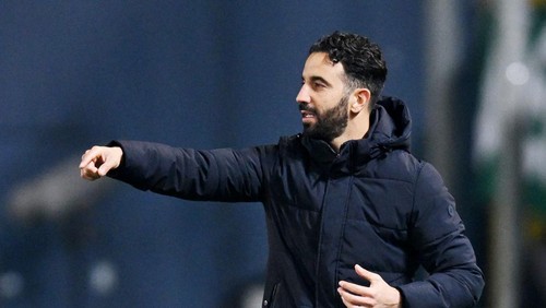 Soccer Football - Europa League - Round of 16 - Second Leg - Atalanta v Sporting CP - Stadio Atleti Azzurri, Bergamo, Italy - March 14, 2024 Sporting CP coach Ruben Amorim REUTERS/Daniele Mascolo