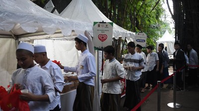 Santri Ponpes Al Amanah Junwangi Buka Puasa Bersama