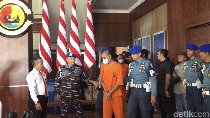 Serda Adan, pelaku pembunuhan terhadap eks casis TNI AL di Nias, Iwan Telambanua. (M Afdal Afrianto/detikSumut)