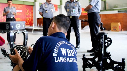 Suasana warga binaan di Lapas Kelas IIA Lombok Barat. (Humas Lapas Kelas IIA Lombok Barat)