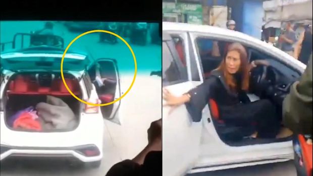 Wanita berpedang menusuk seorang penjaga toko hingga tewas di Jalan Borobudur Raya, Kelapa Dua, Tangerang.