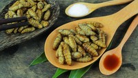 Inago adalah hidangan belalang. Biasanya dimasak dengan kecap dan mirin sehingga renyah beraroma. Selain ini, masyarakat Nagano juga suka dengan Hachinoko, atau larva lebah yang disajikan jadi manisan. Foto: gurunavi.com