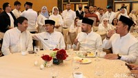 Acara itu tampak dihadiri Ketua Tim Pemenangan Nasional (TPN) Ganjar-Mahfud, Arsjad Rasjid, Ketum Demokrat Agus Harimurti Yudhoyono (AHY), Waketum Golkar Bambang Soesatyo (Bamsoet) dan Kader Gerindra Maruarar Sirait.