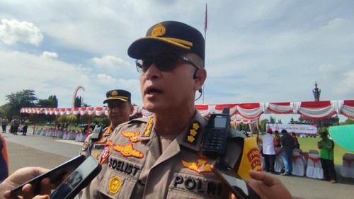 Karo Ops Polda Bali Kombes Soelistijono saat ditemui wartawan seusai apel pasukan Operasi Ketupat Agung di Lapangan Banjra Sandi, Denpasar, Rabu (3/4/2024). (Ahmad Firizqi Irwan/detikBali)