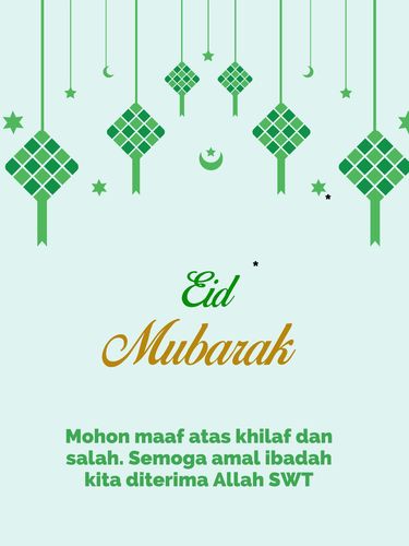 Kartu Ucapan Idul Fitri 2024