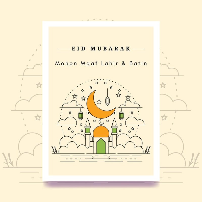 Kartu Ucapan Idul Fitri 2024