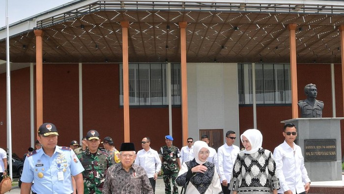 Maruf Amin dan rombongan berangkat dari Pangkalan Udara TNI Halim Perdanakusuma (dok Setwapres).