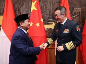 Prabowo Bertemu Menhan China di Pengujung Kunjungan Kerja ke Beijing