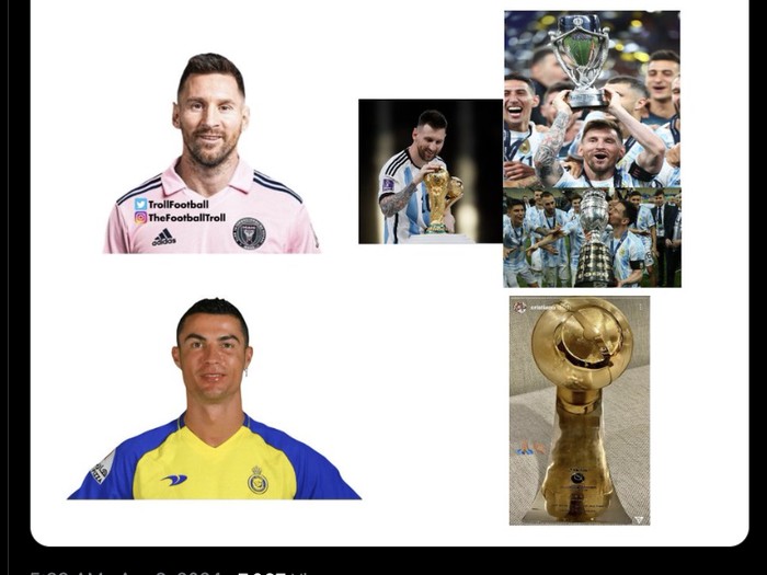 Meme Ronaldo vs Messi