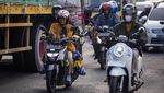 Pemudik Motor Mulai Lintasi Jalur Pantura