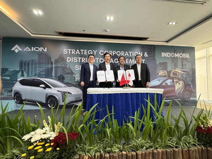 Penandatanganan Kerja Sama GAC Aion dan Indomobil