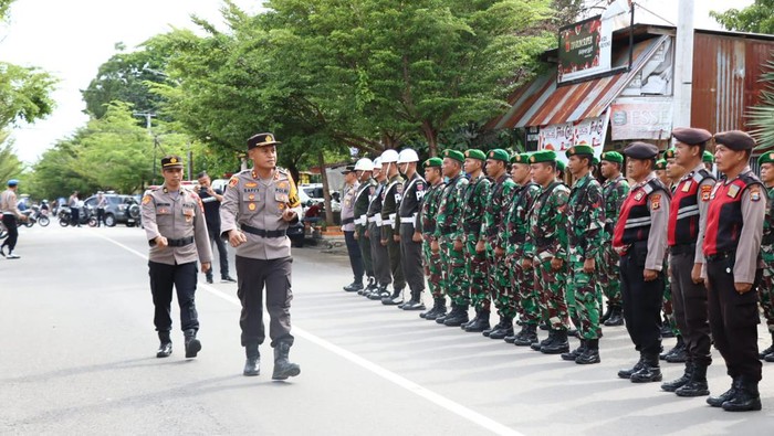 Polres Polopo saat apel operasi ketupat.