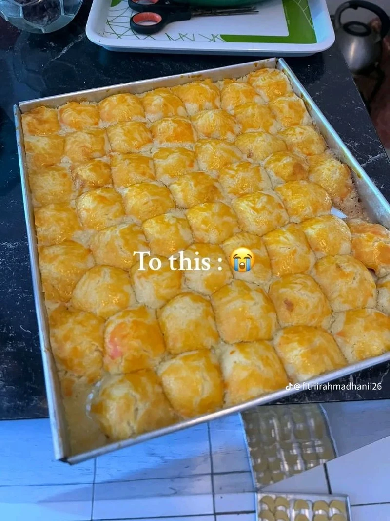 Potret Kocak Netizen Bikin Kue Lebaran yang Tak Sesuai Harapan