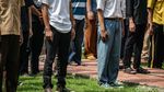 Ratusan Pelajar Konvoi Hendak Tawuran Disetrap di Balai Kota DKI