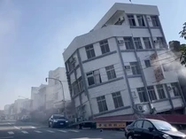 Gedung Apartemen Miring Diguncang Gempa Taiwan, Furnitur Berhamburan