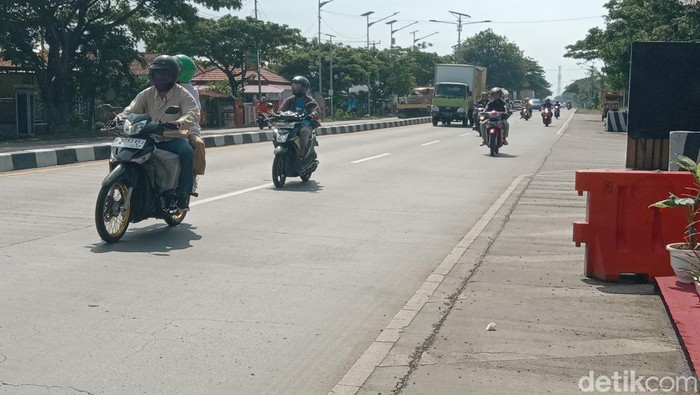 Suasana mudik di jalur arteri Kabupaten Indramayu