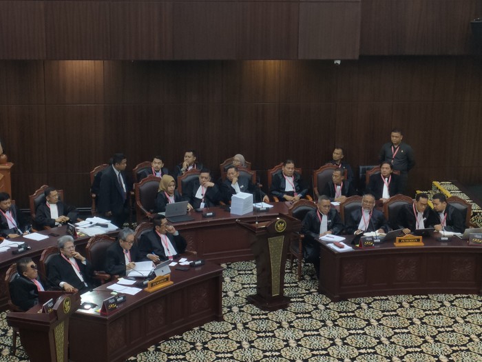 Suasana sidang MK pada Rabu (3/4/2024)-(Dwi/detikcom)