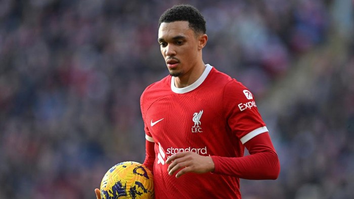 LIVERPOOL, ENGLAND - FEBRUARY 10: (THE SUN OUT, THE SUN ON SUNDAY OUT) Trent Alexander-Arnold of Liverpool during the Premier League match between Liverpool FC and Burnley FC at Anfield on February 10, 2024 in Liverpool, England. (Photo by John Powell/Liverpool FC via Getty Images)