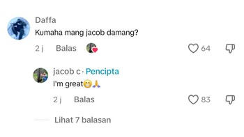 Ditelusuri detikINET followers Jacob di TikTok sudah mencapai lebih dari 700 ribu. (Foto: Screenshot/TikTok)