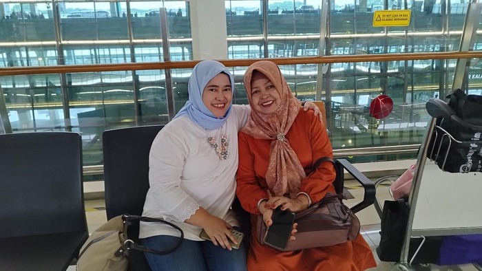 Arli pemudik di Bandara Soetta tujuan Padang (Gisella/detikcom)