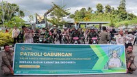Patroli gabungan ini dalam rangka penguatan pengawasan perkarantinaan.