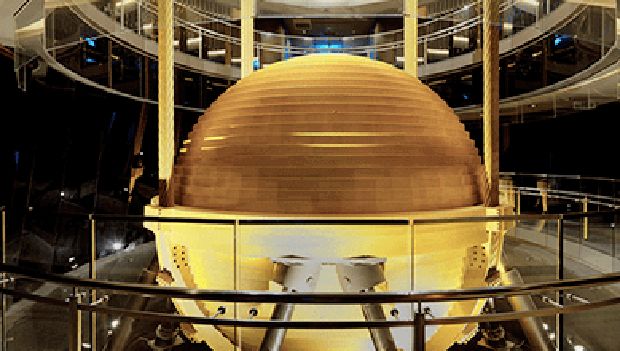 bola peredam di gedung Taipei 101