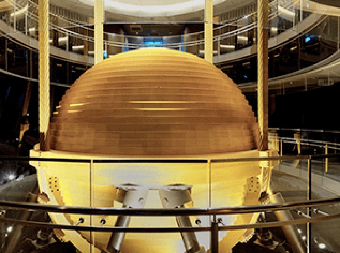 bola peredam di gedung Taipei 101