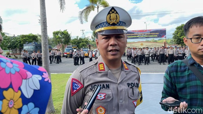 Kasat Lantas Polres Kulon Progo AKP Johan Rinto Damar Jati saat ditemui  wartawan di Mapolres Kulon Progo, Kamis (4/4/2024).