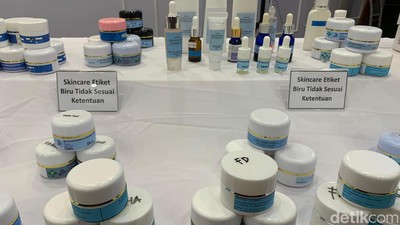 Penampakan Kosmetik Ilegal Berbahaya yang Diciduk BPOM dari Klinik Kecantikan