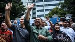 Momen Menag Yaqut Lepas 30 Bus Pemudik