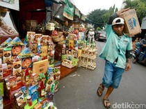 Pedagang Parcel di Cikini Makin Cuan Jelang Lebaran