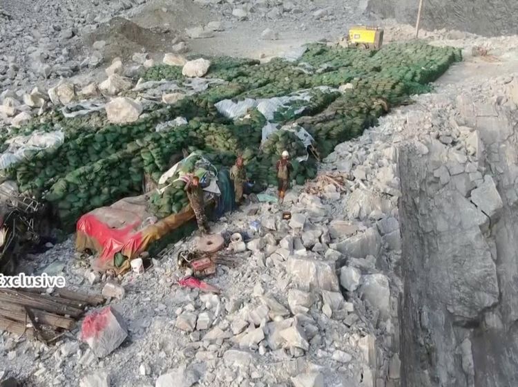 Pekerja Tambang Terjebak di Pegunungan yang Longsor Imbas Gempa Taiwan