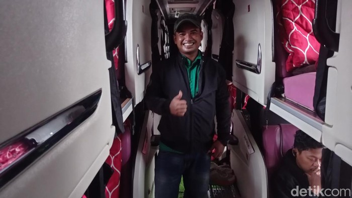 Pemudik bernama Iwan Tulus Kristianto (31) (Taufiq/detikcom).