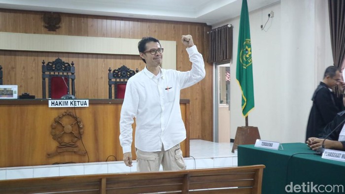 Sidang putusan terdakwa Daniel Frits Maurits Tangkilisan di PN Jepara, Kamis (4/4/2024).