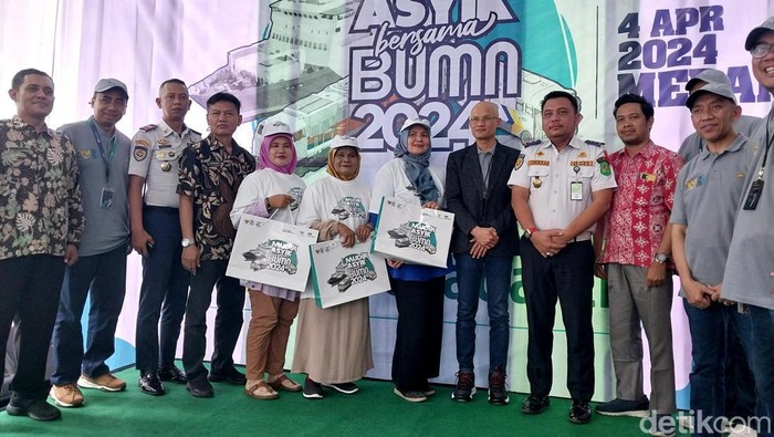 Peserta mudik gratis Pegadaian Kanwil I Medan.