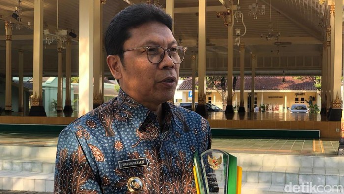 Pj Wali Kota Jogja Singgih Raharjo di Kompleks Kepatihan, Kamis (4/4).