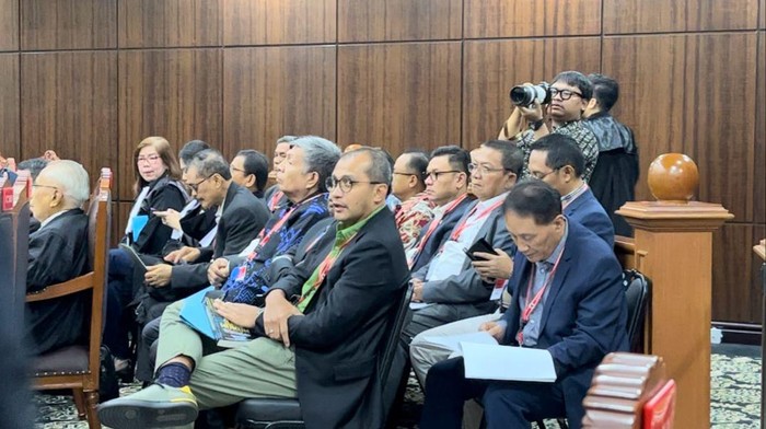 Prof Edward Omar sharif Hiariej hadir sebagai ahli dari Tim Hukum Prabowo-Gibran