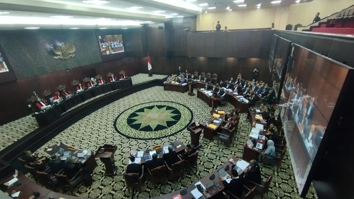 Sidang MK pada Kamis (4/4/2024)-(Brigitta/detikcom)