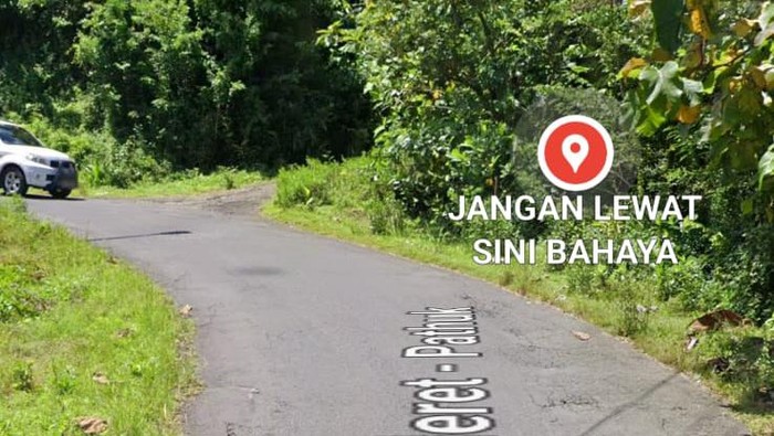 Tangkapan layar jalur Cinomati di Google Maps.