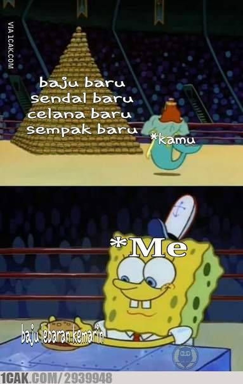 Alhamdulillah THR sudah cair, sekarang tinggal beliin anak-anak baju lebaran. Buat menghibur di kala suntuk mikirin alokasi, lihat dulu meme berikut.