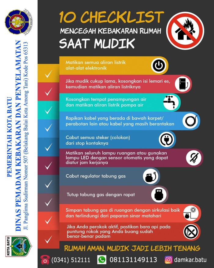 tip mencegah kebakaran rumah saat mudik