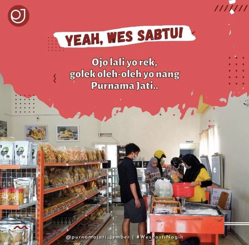 Toko Oleh-oleh Jember Purnama Jati.